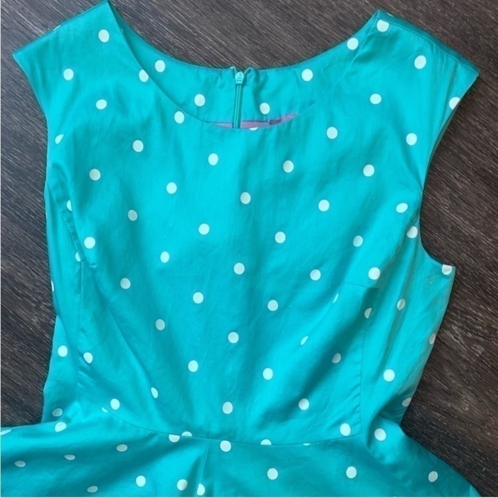 Joules Polka dots sleeveless dress. Size 4 US - Picture 5 of 13